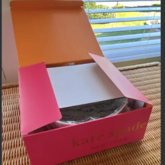 kate spade christmas holiday arbor village 9" round serving bowl fa la la nwt - Picture 9 of 9